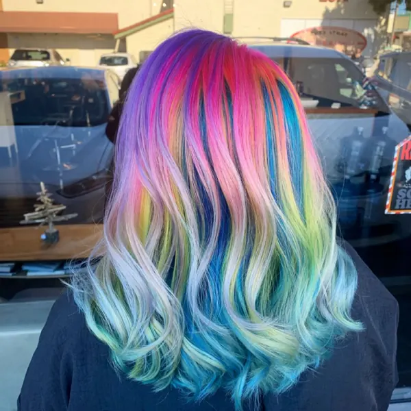 Rainbow vivid color